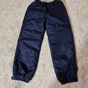 VINTAGE Columbia Ski Pants Womens Medium Navy Insulated Nylon Elastic Waist 90s